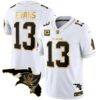 Buccaneers Florida Patch Vapor Gold Jersey – All Stitched – White Gold – Mike Evans Jersey