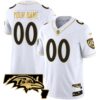 Ravens Maryland Patch Vapor Gold Custom Jersey – All Stitched – White Gold Jersey