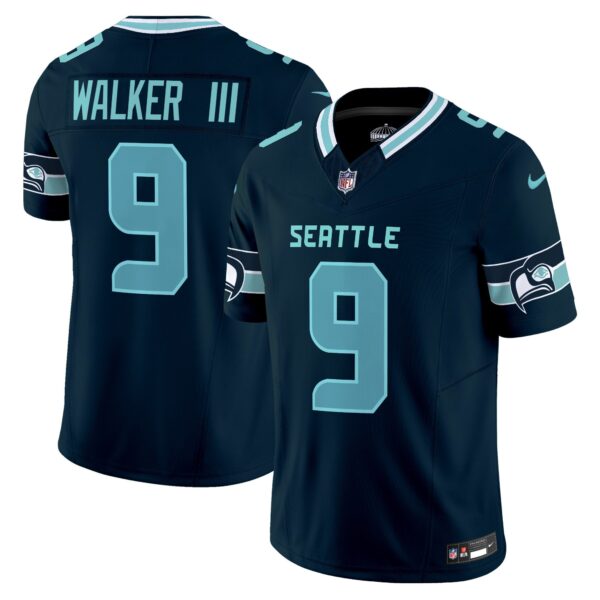 Seahawks Seattle City Vapor Limited Jersey – All Stitched – Navy – Walker III Jersey