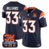 Denver Broncos 3-Time Champions Patch Vapor Limited Jersey – All Stitched – Navy – Javonte Williams Jersey