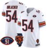 Bears Illinois & Dick Butkus Patch Vapor Limited Jersey – All Stitched – White – Brian Urlacher Jersey