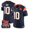Denver Broncos 3-Time Champions Patch Vapor Limited Jersey – All Stitched – Navy – Bo Nix Jersey