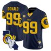 Rams Special Vapor Limited Jersey V2 – All Stitched – Navy – Aaron Donald Jersey
