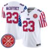 49ers American Style Vapor Limited Jersey – All Stitched – White – Christian McCaffrey Jersey