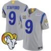 Rams Vapor Limited Jersey V2 – All Stitched – Gray – Matthew Stafford Jersey