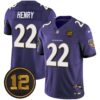 Ravens Jacoby Jones Patch Vapor Limited Jersey – All Stitched – Purple – Derrick Henry Jersey