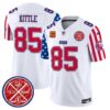 49ers American Style Vapor Limited Jersey – All Stitched – White – George Kittle Jersey