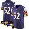 Ravens Maryland Flag Vapor Limited Jersey V2 – All Stitched – Purple – Ray Lewis Jersey