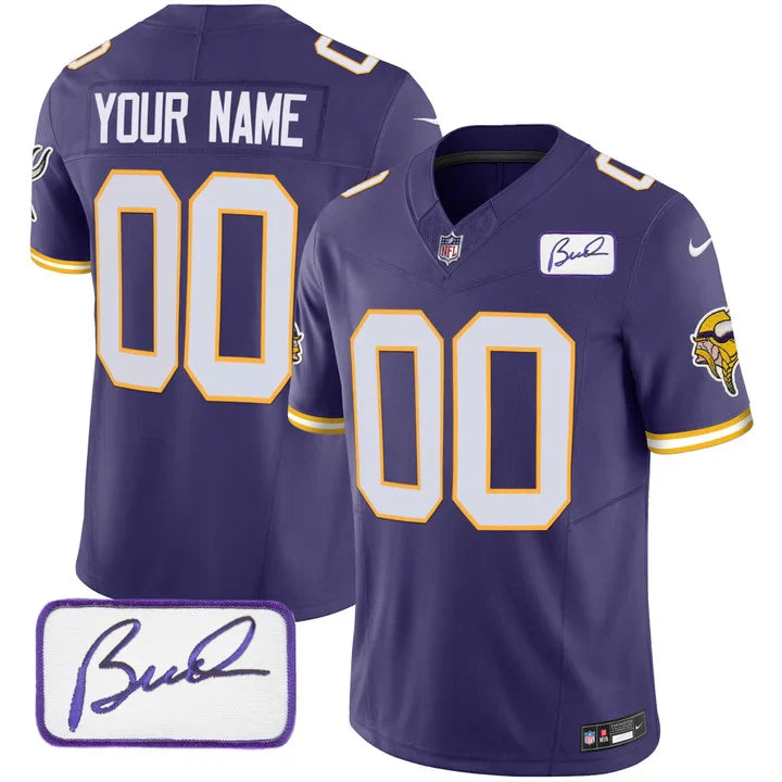 Vikings Vapor Limited 2024 Custom Jersey TLA – All Stitched – Youth – Purple Jersey