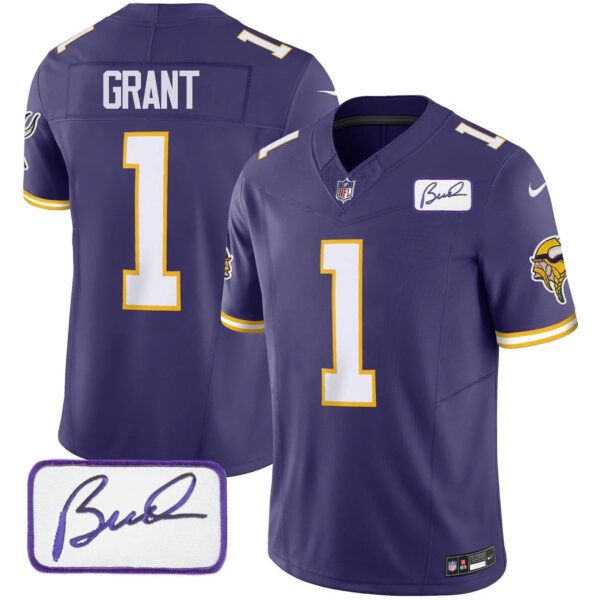 Vikings Vapor Limited Player 2024 Jersey TLA – All Stitched – Purple – Bud Grant Jersey