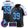 Dolphins Dan the Man Record Breaker Patch Vapor Limited Jersey – All Stitched – Black Alternate – Larry Csonka Jersey