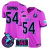 Dolphins Dan the Man Record Breaker Patch Vapor Limited Jersey – All Stitched – Pink – Zach Thomas Jersey