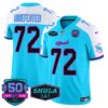 Dolphins Miami Vice Vapor Limited Jersey V4 – All Stitched – Aqua Alternate – Undefeated Jersey