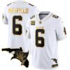 Buccaneers Florida Patch Vapor Gold Jersey – All Stitched – White Gold – Baker Mayfield Jersey