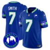Seahawks 2024 Seattle City Patch Vapor Limited Jersey – All Stitched – Royal – Geno Smith Jersey