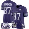 Minnesota Vikings 2024 Winter Warrior Skol Patch Vapor Limited Jersey V2 – All Stitched – Purple – T.J. Hockenson Jersey