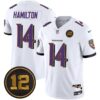 Ravens Jacoby Jones Patch Vapor Limited Jersey – All Stitched – White – Kyle Hamilton Jersey