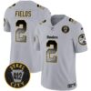 Steelers Arch Smoke 412 Patch Vapor Limited Jersey – All Stitched – Gray – Justin Fields Jersey