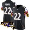 Ravens Maryland Flag Vapor Limited Jersey V2 – All Stitched – Black – Derrick Henry Jersey