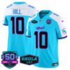 Dolphins Miami Vice Vapor Limited Jersey V4 – All Stitched – Aqua Alternate – Tyreek Hill Jersey