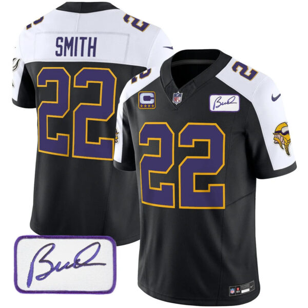 Vikings Vapor Limited Player 2024 Jersey TLA – All Stitched – Black Alternate – Harrison Smith Jersey