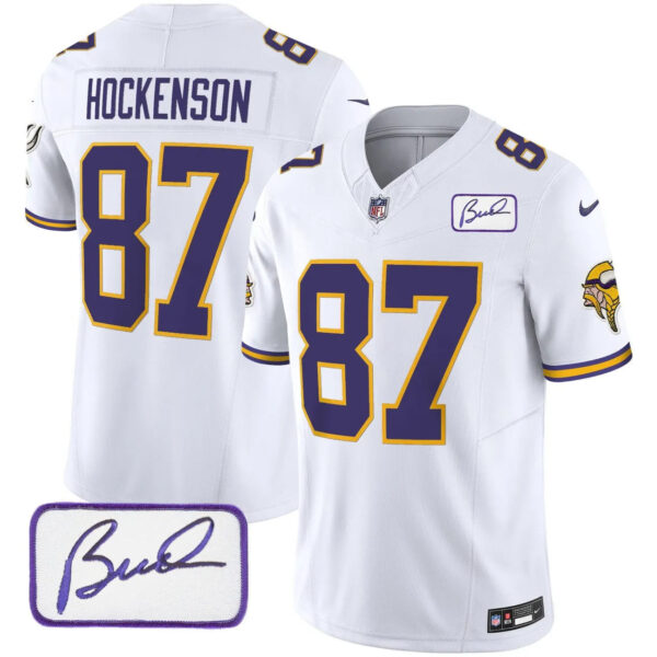 Vikings Vapor Limited Player 2024 Jersey TLA – All Stitched – White – T.J. Hockenson Jersey
