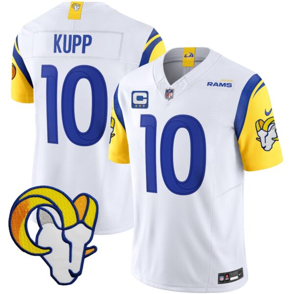 Rams Vapor Limited Jersey V2 – All Stitched – White – Cooper Kupp Jersey
