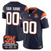 Denver Broncos 3-Time Champions Patch Vapor Limited Custom Jersey – All Stitched – Navy Jersey