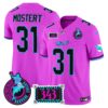 Dolphins Dan the Man Record Breaker Patch Vapor Limited Jersey – All Stitched – Pink – Raheem Mostert Jersey
