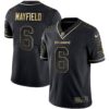 Buccaneers Gold Vapor Jersey – All Stitched – Black Gold – Baker Mayfield Jersey