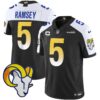 Rams Vapor Limited Jersey V2 – All Stitched – Black Alternate – Jalen Ramsey Jersey