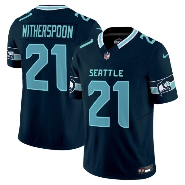 Seahawks Seattle City Vapor Limited Jersey – All Stitched – Navy – Devon Witherspoon Jersey