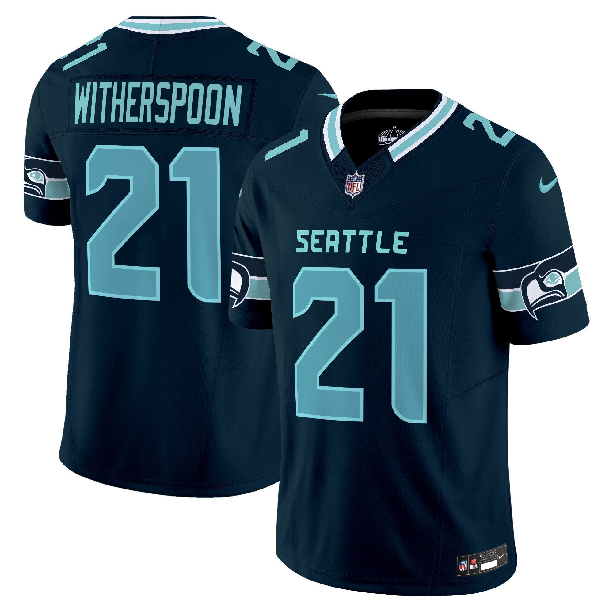 Seahawks Seattle City Vapor Limited Jersey – All Stitched – Navy – Devon Witherspoon Jersey