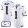 Vikings Vapor Limited Player 2024 Jersey TLA – All Stitched – White – Bud Grant Jersey
