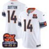 Denver Broncos 3x Patch Colorado Flag Vapor Limited Jersey – All Stitched – White – Courtland Sutton Jersey