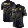 Los Angeles Rams Super Bowl LVI Black Gold Jersey – All Stitched – Black Gold – Aaron Donald Jersey