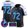 Dolphins Dan the Man Record Breaker Patch Vapor Limited Jersey – All Stitched – Black Alternate – Undefeated Jersey