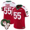 Rams Mexico Vapor Limited Jersey – All Stitched – Red Alternate – Tom Fears Jersey