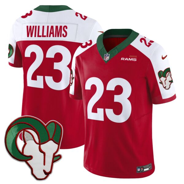 Rams Mexico Vapor Limited Jersey – All Stitched – Red Alternate – Kyren Williams Jersey