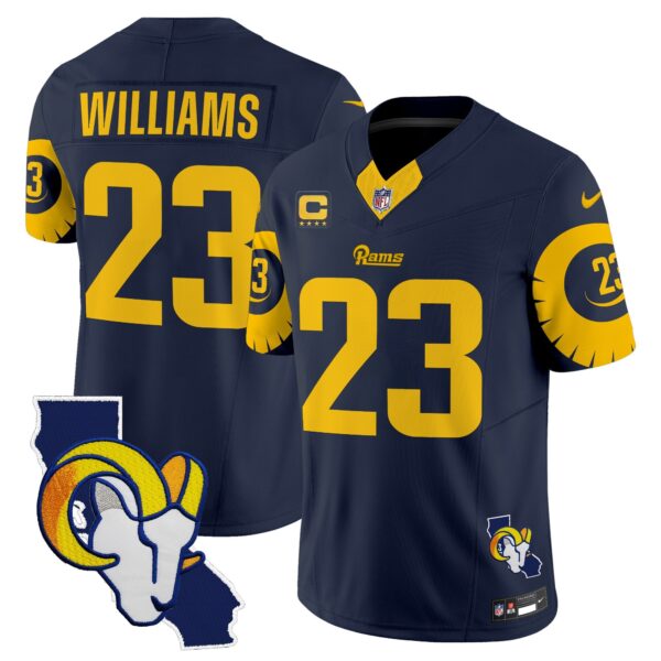 Rams Special Vapor Limited Jersey V2 – All Stitched – Navy – Kyren Williams Jersey