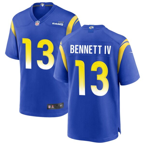 Stetson Bennett Los Angeles Rams Jersey – All Stitched – Men – Royal Jersey