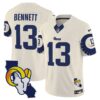 Rams Special Vapor Limited Jersey V2 – All Stitched – Bone – Stetson Bennett Jersey