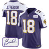 Vikings Vapor Limited Player 2024 Jersey TLA – All Stitched – Purple Alternate – Justin Jefferson Jersey