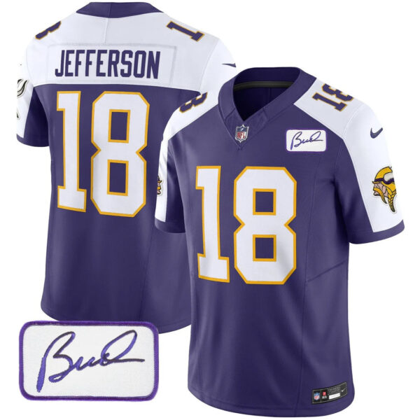 Vikings Vapor Limited Player 2024 Jersey TLA – All Stitched – Purple Alternate – Justin Jefferson Jersey