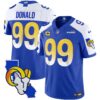 Rams California Patch Vapor Limited Jersey – All Stitched – Royal Alternate – Aaron Donald Jersey