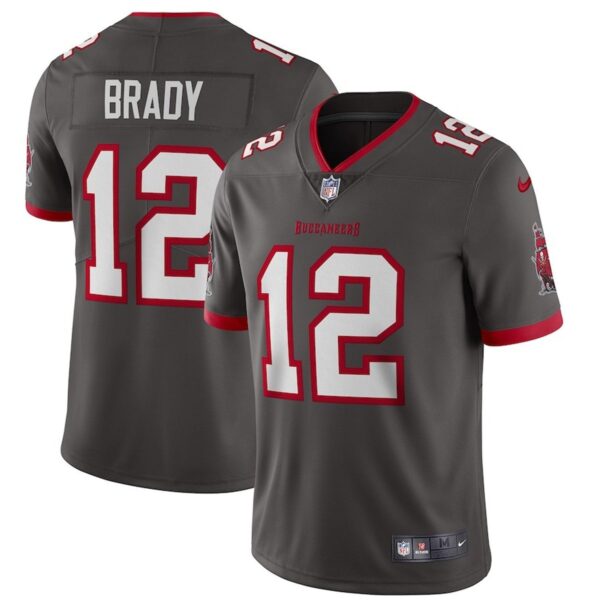 Buccaneers Tom Brady Limited Jersey – All Stitched – Pewter Jersey