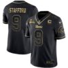 Los Angeles Rams Super Bowl LVI White Gold & Black Gold Jersey – All Stitched – Black Gold – Matthew Stafford Jersey