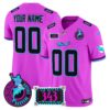 Dolphins Dan the Man Record Breaker Patch Vapor Limited Custom Jersey – All Stitched – Pink Jersey