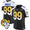 Rams Vapor Limited Jersey V2 – All Stitched – Black Alternate – Aaron Donald Jersey