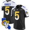 Rams California Patch Vapor Limited Jersey – All Stitched – Black Alternate – Jalen Ramsey Jersey